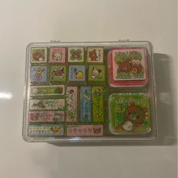 Sanrio Rilakkuma Stamp Kit Box Included - Picture 1 of 3